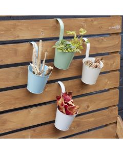 Metal Pot with hanging hook 4Pk