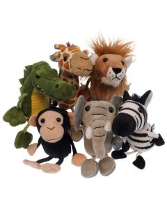 African Animals Finger Puppets 6Pk