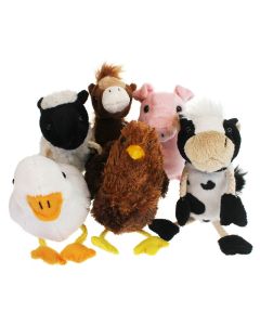 Farm Animal Finger Puppets 6Pk