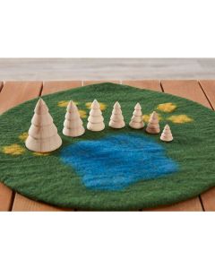 Wooden Trees 7Pk