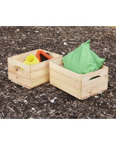Half Crates Rustic Boxes 2Pk