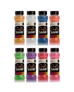 Bright Coloured Craft Sand Shakers 8PK