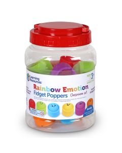 Learning Resources Rainbow Emotions Fidget Poppers Set of 24