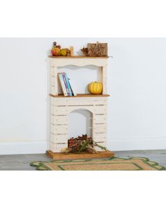 White Farm House Fireplace