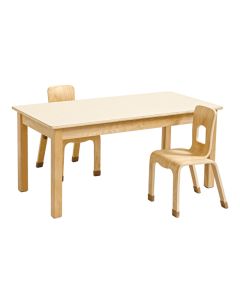 Cosy Essence Rectangular Table (H58cm) with Four Stackable Chairs H35cm