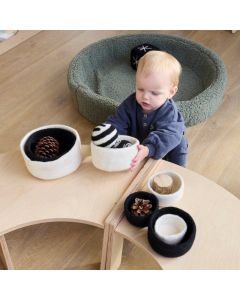 Black & White Felt Nesting Baskets