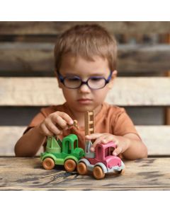 Fire Engine and Crane Car Set