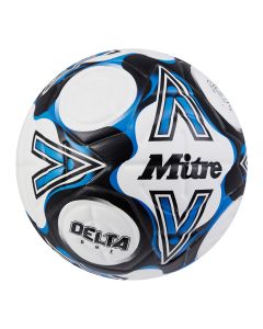 Mitre Delta One Football - 5 - White-Blue