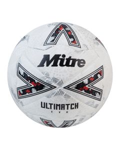 Mitre Ultimatch Evo - White - Size 5 - Pack of 12 with Bag