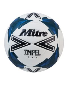 Mitre Impel One Football- White-Teal- Size 3- Pk 12 with Bag