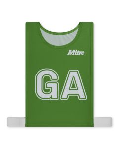 Mitre Pro Netball Bib - Green - M - Pack of 7