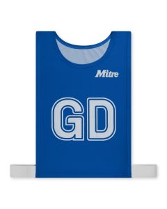 Mitre Pro Netball Bib - Blue - M - Pack of 7