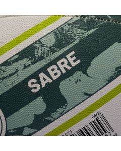 Mitre Sabre Training Rugby Ball - White/Mint/Lime - Size 3