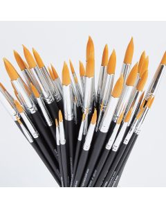 Artist Round Synthetic Brush Bulk Pack