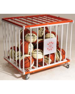 Sure Shot Ball Storage Cage - Orange/White