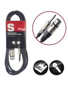 Stagg XLR to Jack Microphone Cable - 3m