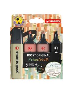STABILO Boss Original Highlighter - Nature - Pack of 4