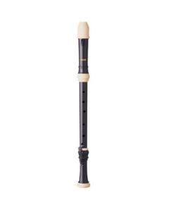 Aulos 511B Tenor Recorder - Brown and White