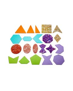 Rainbow Glitter Shapes