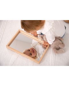 Small Wooden Mirror Tray NEW 2024