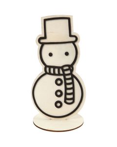 Melted Snowman Figure