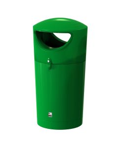 Metro Hooded Litter Bin - Green