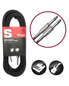 Stagg Jack to Jack Unbalanced Instrument Cable - 3m