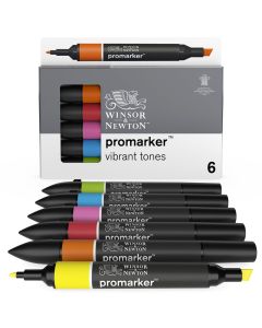 Winsor & Newton Promarker - Vibrant Tones - Pack of 6
