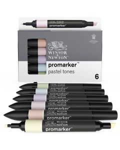 Winsor & Newton Promarker - Pastel Tones - Pack of 6