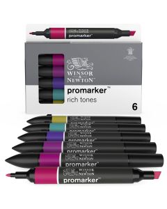 Winsor & Newton Promarker - Rich Tones - Pack of 6