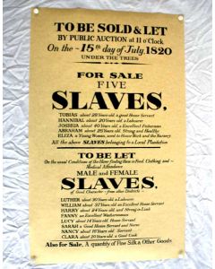 Slave Sale Poster