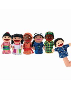 Multicultural Puppets - Pack of 6