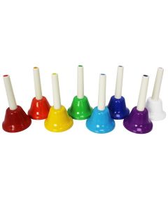 A-Star Coloured Hand Bells Set of 8