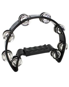 A-Star Half Moon Tambourine - Black