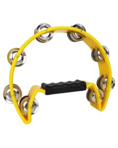 A-Star Half Moon Tambourine - Yellow