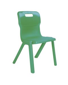Titan One Piece Chair - Green - 8-11 years