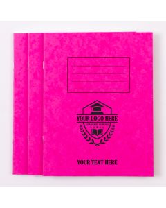  9"x7" Exercise Book 80p - Plain- Pink - Pk 100
