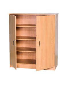 Classmates Lockable Stock Cupboards - Beech - 1000mm