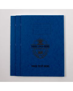  A4 Exercise Book 64p - 6mm Ruled With Margin- Blue - Pk 50