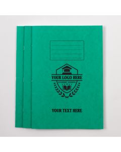  A4 Exercise Book 64p - 8mm Ruled Plus 2:10:20- Green