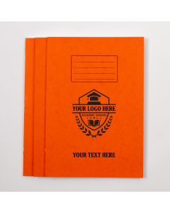  A4 Exercise Book 64p - 5mm Squared- Orange - Pk 50
