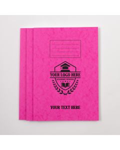  A4 Exercise Book 80P - 8mm Ruled With Margin- Pink - Pk 50