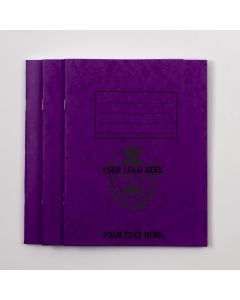  A4 Exercise Book 48p - 12mm Ruled- Purple - Pk 100