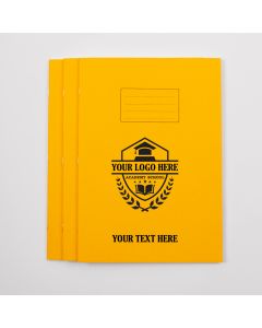  A4 Exercise Book 80P - Plain/Bottom 15mm Ruled- Yellow