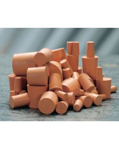 Red Rubber Stoppers Solid 19mm - Pack of 10