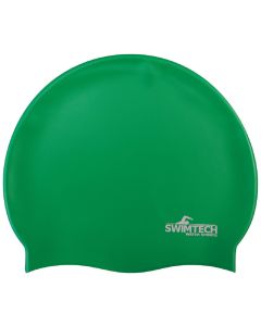 Swimtech Silicone Swim Cap - Green