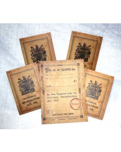 5 x Registration Cards