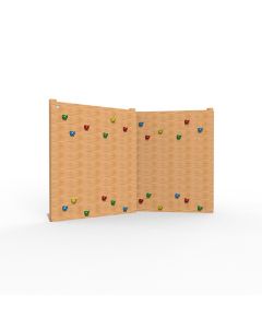 Wooden Traverse Wall - 2 Section