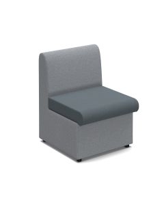 Alto Modular Reception Seating with no arms - Grey/Charcoal