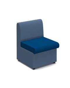Alto Modular Reception Seating with no arms - Blue/Dark Blue